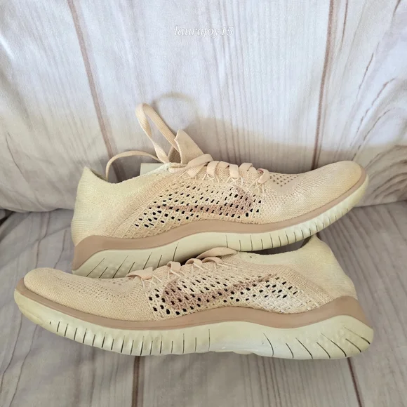 ๐SOLD๐ Nike Free RN Flyknit Sneakers Pink Lightweight Running 2018 Womens 6 - Picture 11 of 12